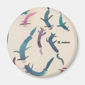 Imã Peixes koi coloridos