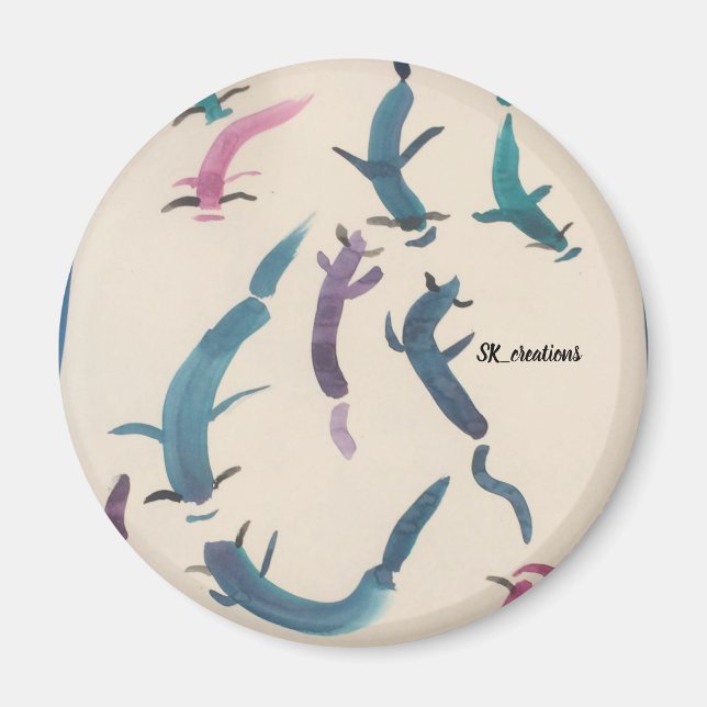 Imã Peixes koi coloridos (Frente)