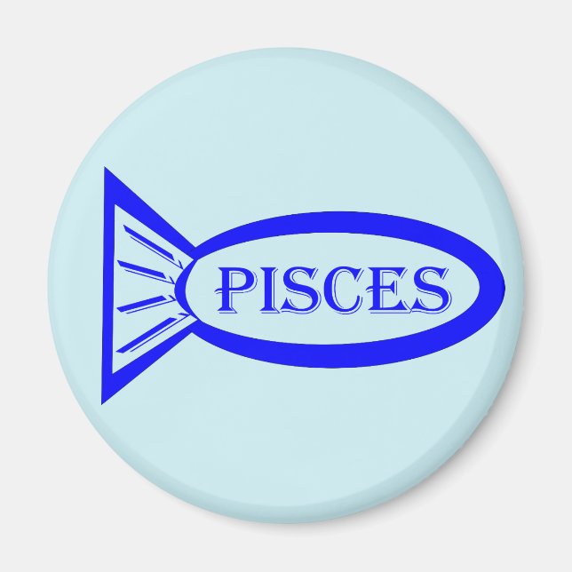 Imã Peixes - Sinal de Estrela - Magnética de Peixe (Frente)