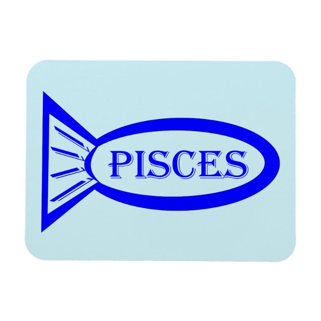 Ímã Peixes - Sinal de Estrela - Magnética de Peixe (Horizontal)