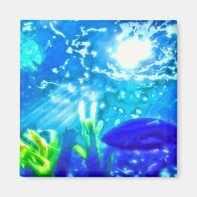 Imã Peixes Sob O Mar (Frente)