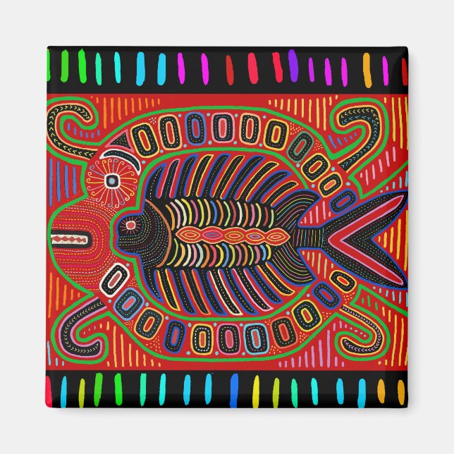 Imã Peixes Voadores Indianos de Mola (Frente)