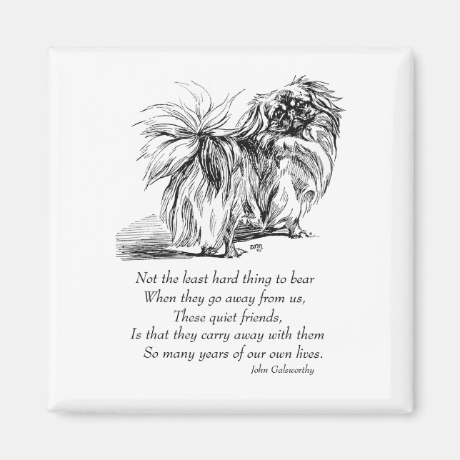 Imã Pekingese Magnet (Frente)