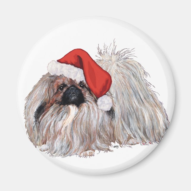 Imã Pekingese no Natal (Frente)