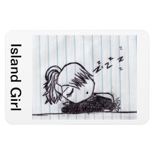 Ímã pela menina da ilha