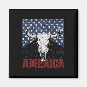 Imã Pele De Vaca 1776 Engraçado 4 De Julho