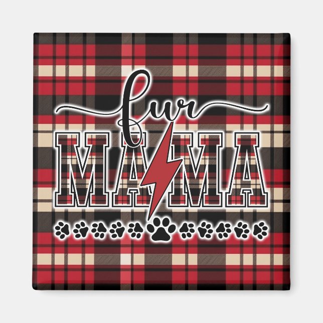 Imã Pelo Mama Xadrez Magneto (Frente)