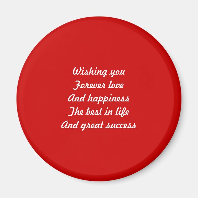 Imã Pelo meu amor pelo dia de os namorados (Frente)