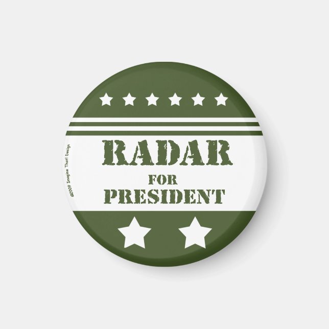Imã Pelo Presidente Radar (Frente)