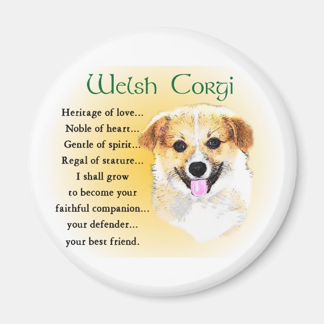 Imã Pembroke Welsh Corgi Gifts (Frente)