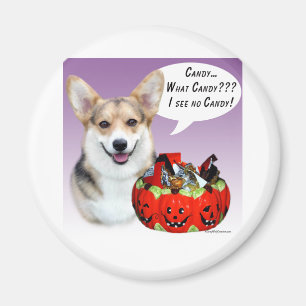 Imã Pembroke Welsh Corgi Halloween Candy
