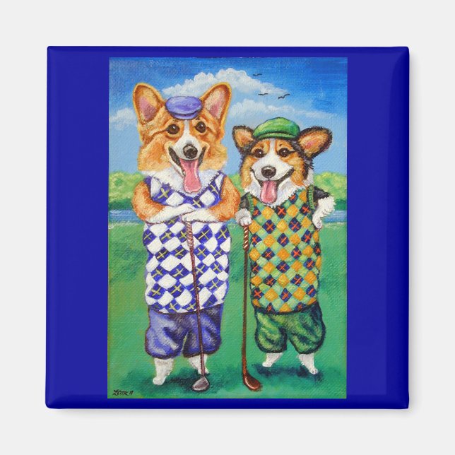 Imã Pembroke Welsh Corgi Magnet (Frente)