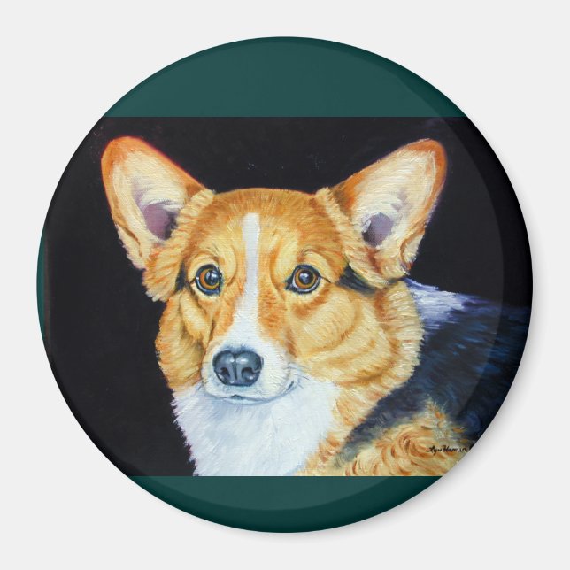 Imã Pembroke Welsh Corgi Magnets (Frente)
