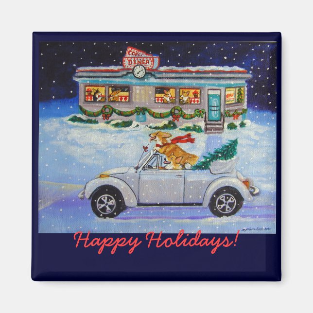 Imã Pembroke Welsh Corgi Magnets (Frente)