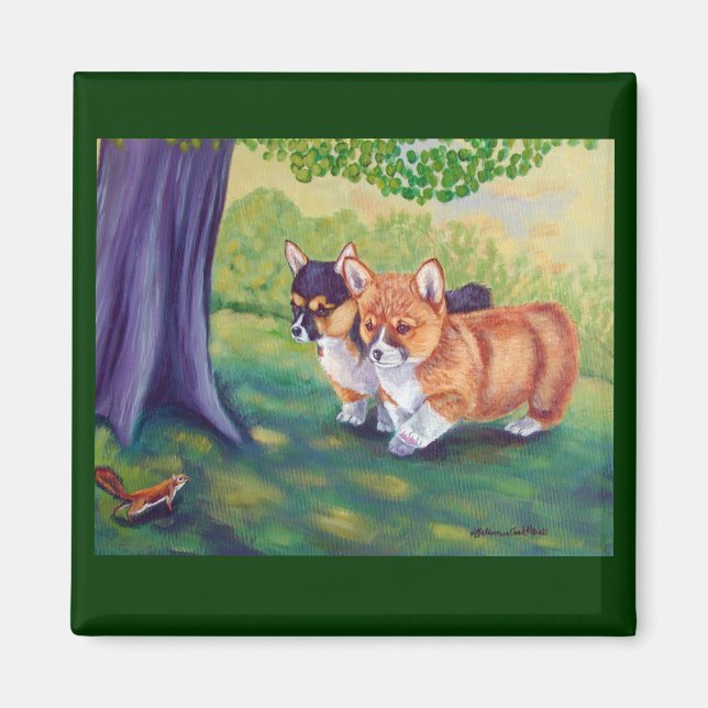 Imã Pembroke Welsh Corgi Magnets (Frente)