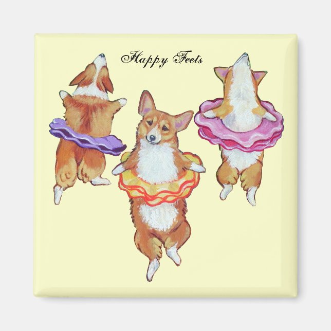 Imã Pembroke Welsh Corgi Magnets (Frente)