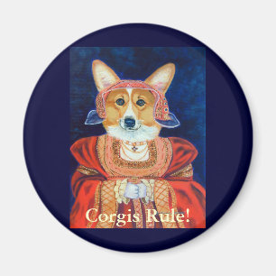 Imã Pembroke Welsh Corgi Queen Magnets