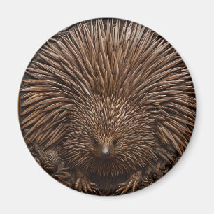 Imã Pena da Natureza: O Equidna Australiano em Madeira