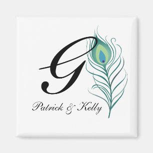 Imã Pena elegante do pavão de DIY