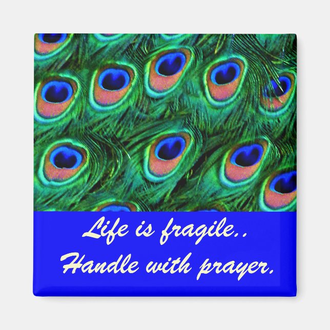 Imã Penas de peacock_ (Frente)