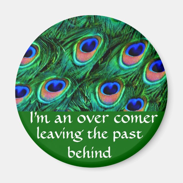 Imã Penas de peacock_ (Frente)