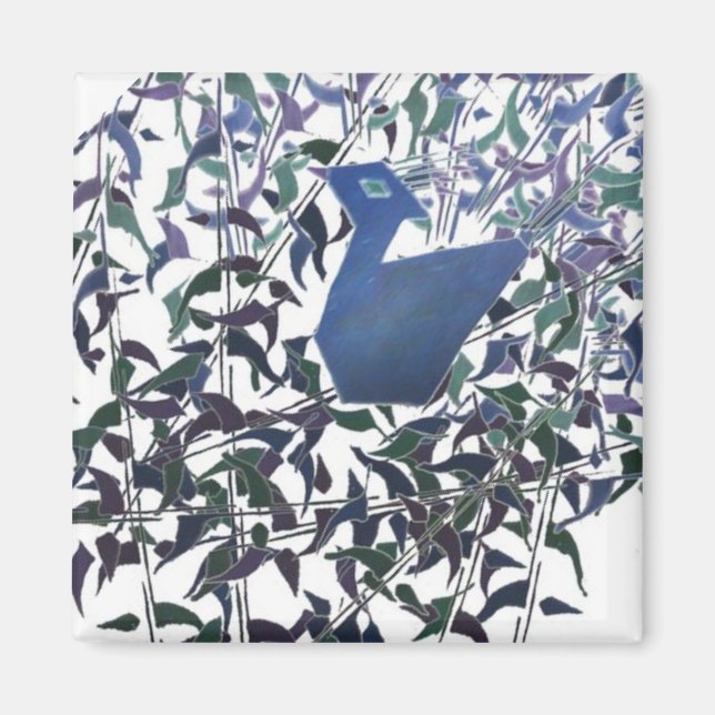 IMÃ PENAS DO AMOR ETERNO PEACOCK MAGNET (Frente)