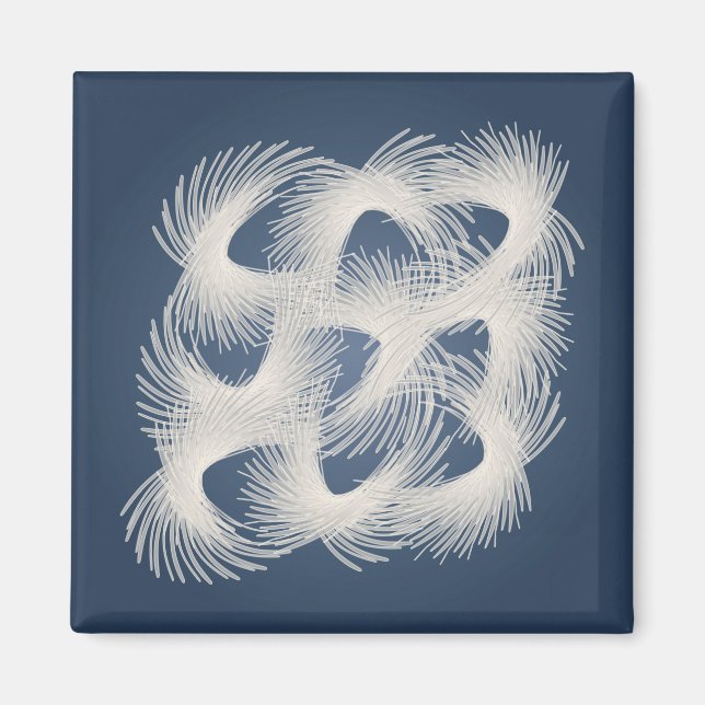 Imã Penas voadoras brancas (Frente)