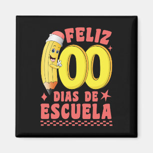 Imã Pencil Feliz 100 Dias De Escuela Groovy 100 Dias S