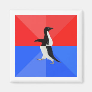 Imã Penguin-Advice Animal com Confusão Social