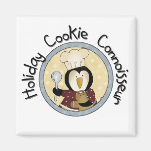 Imã Penguin Cookie Connoisseur T-shirts e presentes