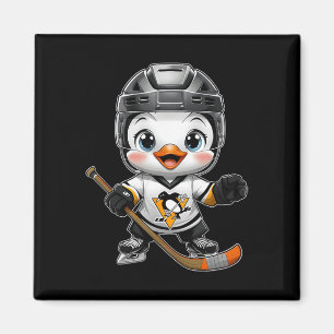 Imã Penguin de desenho animado Kawaii Chibi jogador de