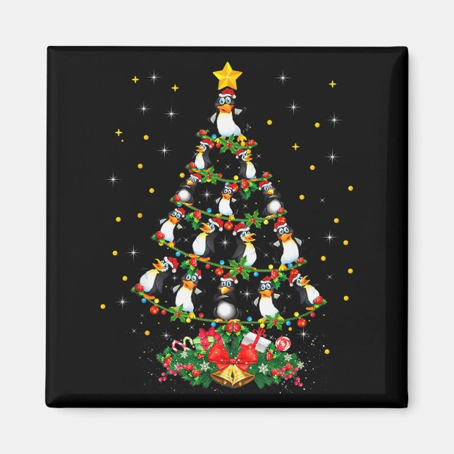 Imã Penguin Lover Xmas Gift Matching Penguin Christmas (Frente)