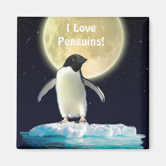 Imã PENGUIN MOON Penguin Lover Art Magnet