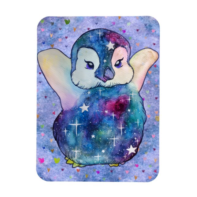 Ímã Penguin named Button (Vertical)