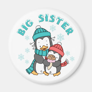 Imã Penguin Winter Big Sister