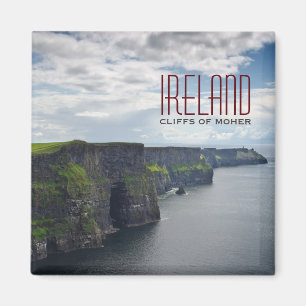 Imã Penhascos de Moher no ímã do texto de Ireland