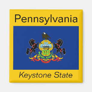 Imã Pennsylvania Flag Magnet
