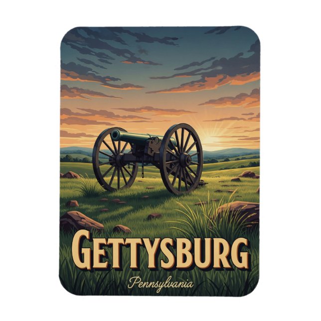 Ímã Pennsylvania Gettysburg Travel (Vertical)