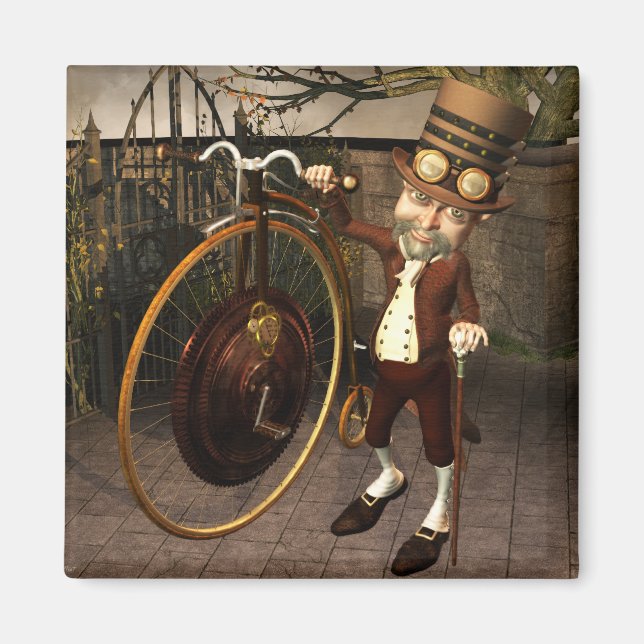 Imã Penny Farthing Steampunk (Frente)