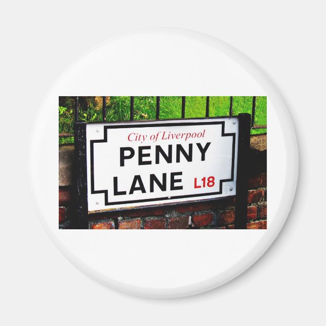 Imã Penny lane Liverpool England (Frente)
