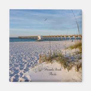 Imã Pensacola Sand Dunes Pier Morning Magnet