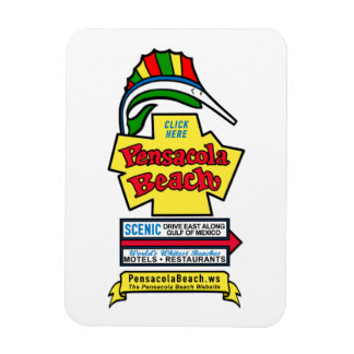 Ímã Pensacola - Sinal de praia - Magnet flexível