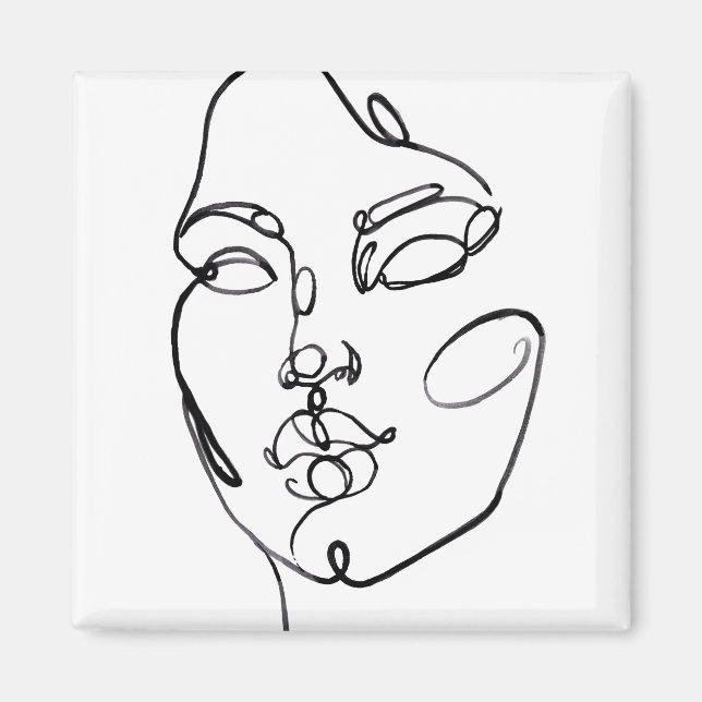 Imã Pensamentos Lineares - Face (Frente)