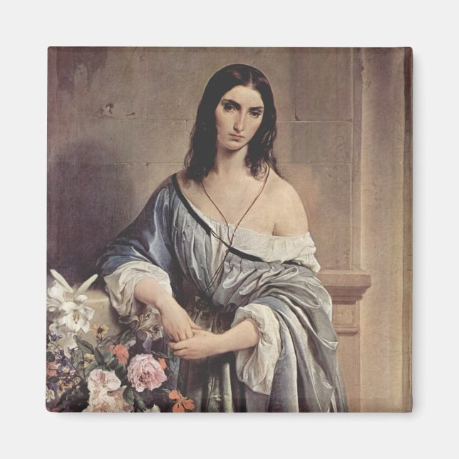 Imã Pensamentos melancólicos (por Francesco Hayez) (Frente)