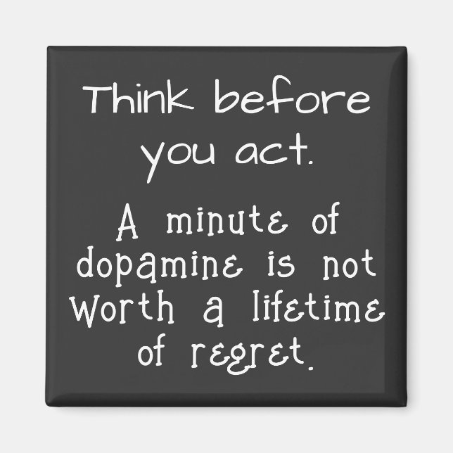 Imã Pense antes de agir (Frente)