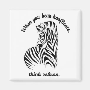 Imã Pense em Zebras