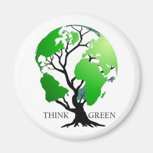 Imã Pense verde
