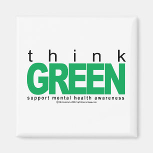 Imã Pense verde da saúde mental