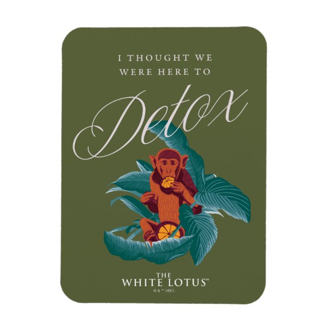 Ímã Pensei que estávamos aqui para Detox, o Lotus Bran (Vertical)