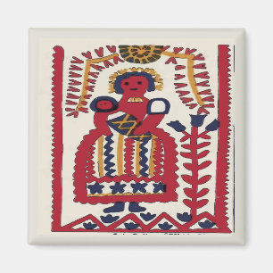 Imã Pensilvânia Dutch Folk Art Madonna